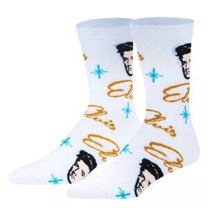 Elvis Presley Mens Crew Socks Size Large (6-12)